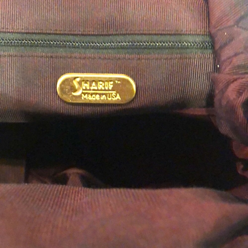 Sharif Vintage 1980's Mixed Material(s) Shoulder Bag-  Excellent Used Condition - Picture 6 of 14